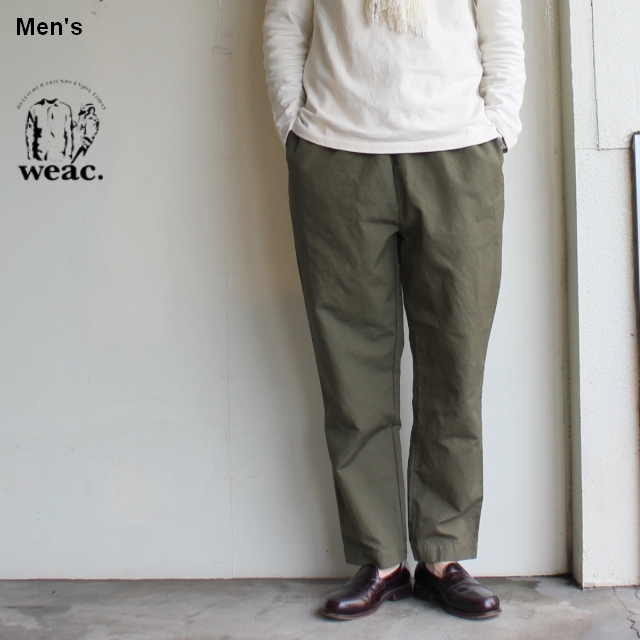 Weac コットンリネンイージーパンツ Relax Pants カーキ C Countly Online Store メンズ レディス ユニセックス通販