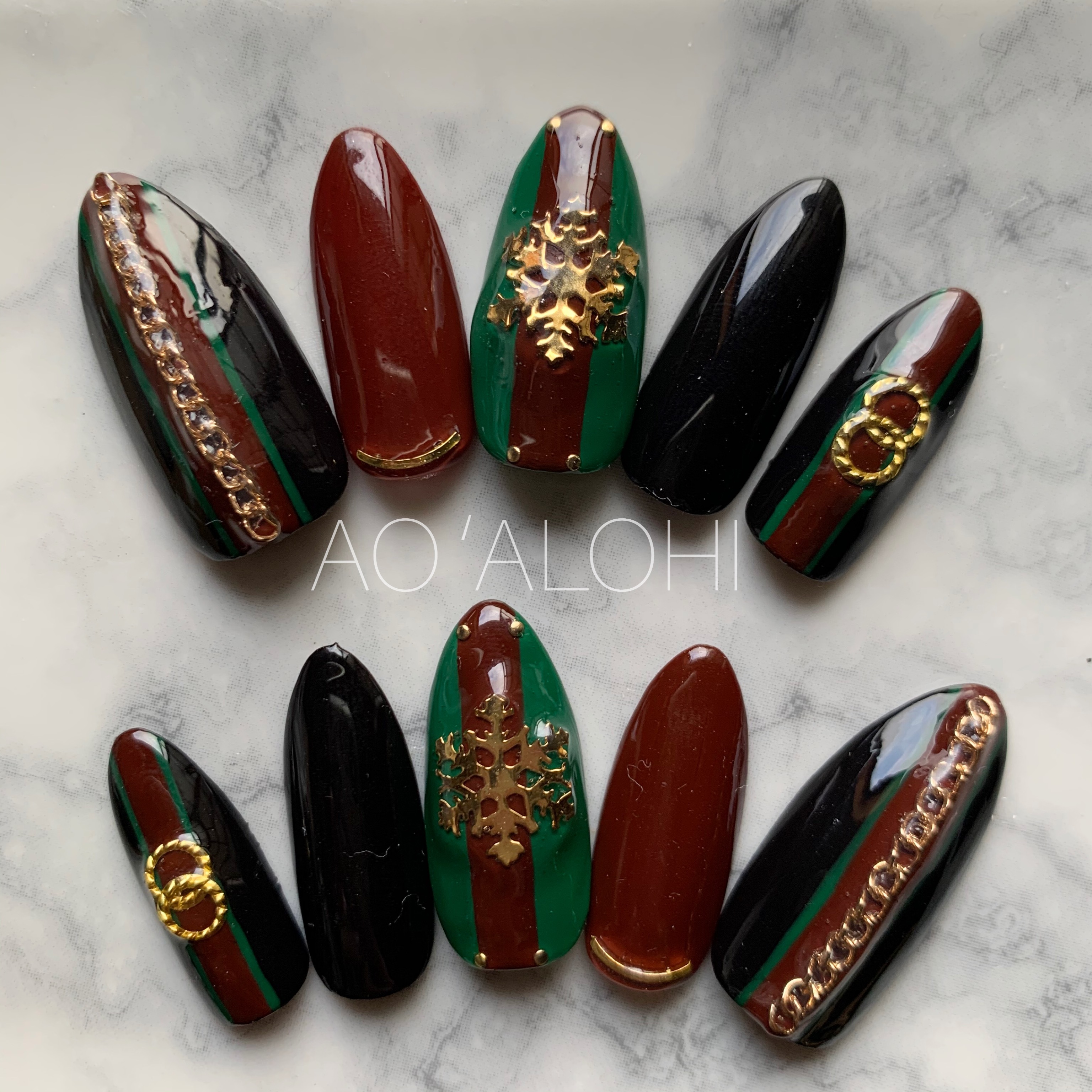 Gucciネイル Ao Alohi Nail