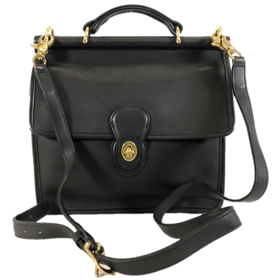 美品 Coach オールドコーチ 9927 ターンロック ハンド ショルダーバッグ G346 ブランジェ