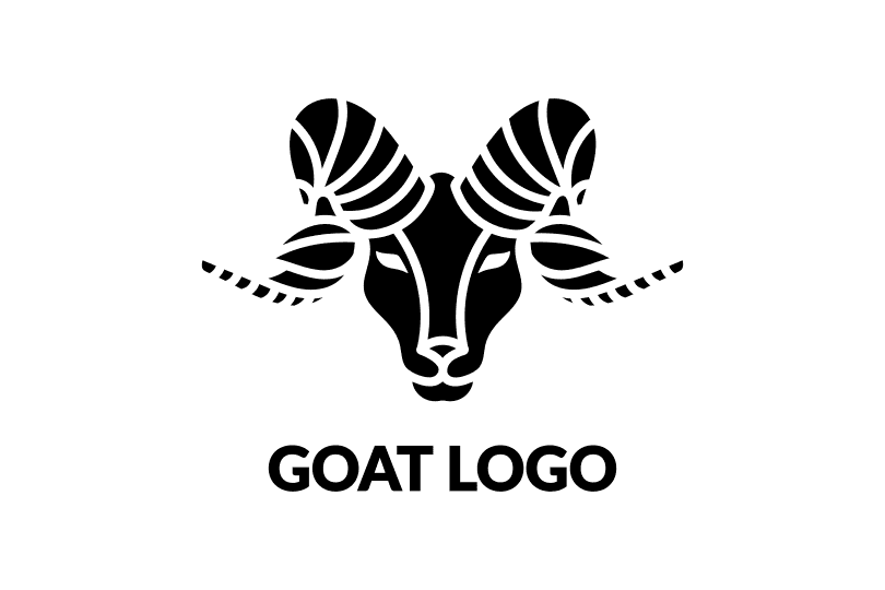 ロゴマーク ヤギ 動物をイメージしたスタイリッシュなロゴデザイン Creative Owner クリエイティブなビジネスオーナーのためのデザインストア