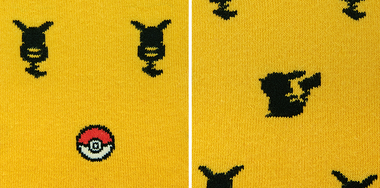 Pocket Monsters Socksappeal Pikachu Silhouette ポケットモンスターソックスアピール ピカチュウ シルエット Socks Appeal Japan