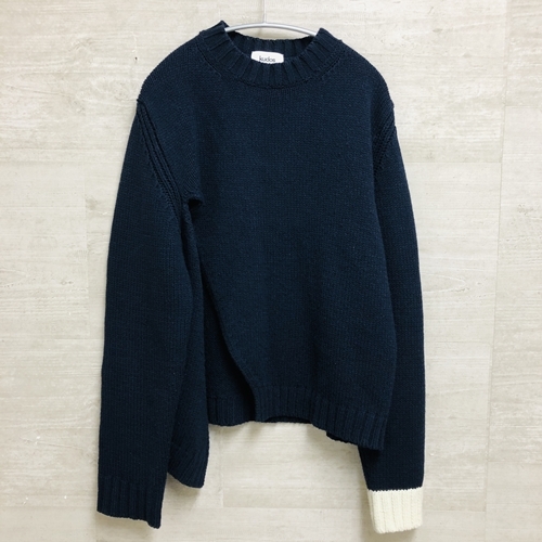 Kudos クードス 18aw スリットニット ネイビー 中目黒ｂ12 ブランド古着brooch