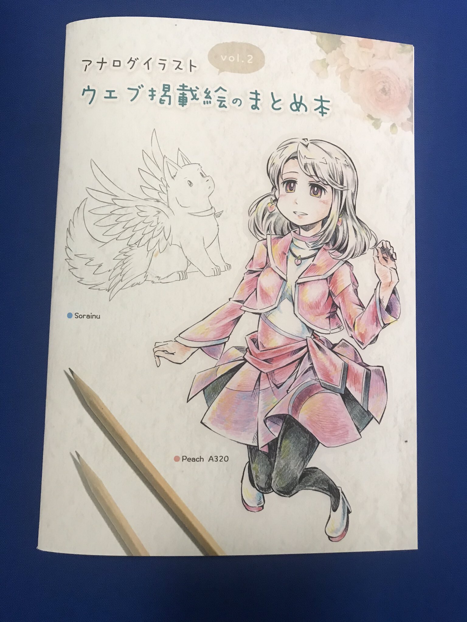 空野むつ アナログイラストウェブ掲載絵のまとめ本 Vol 2 航空グッズ専門店あいふら