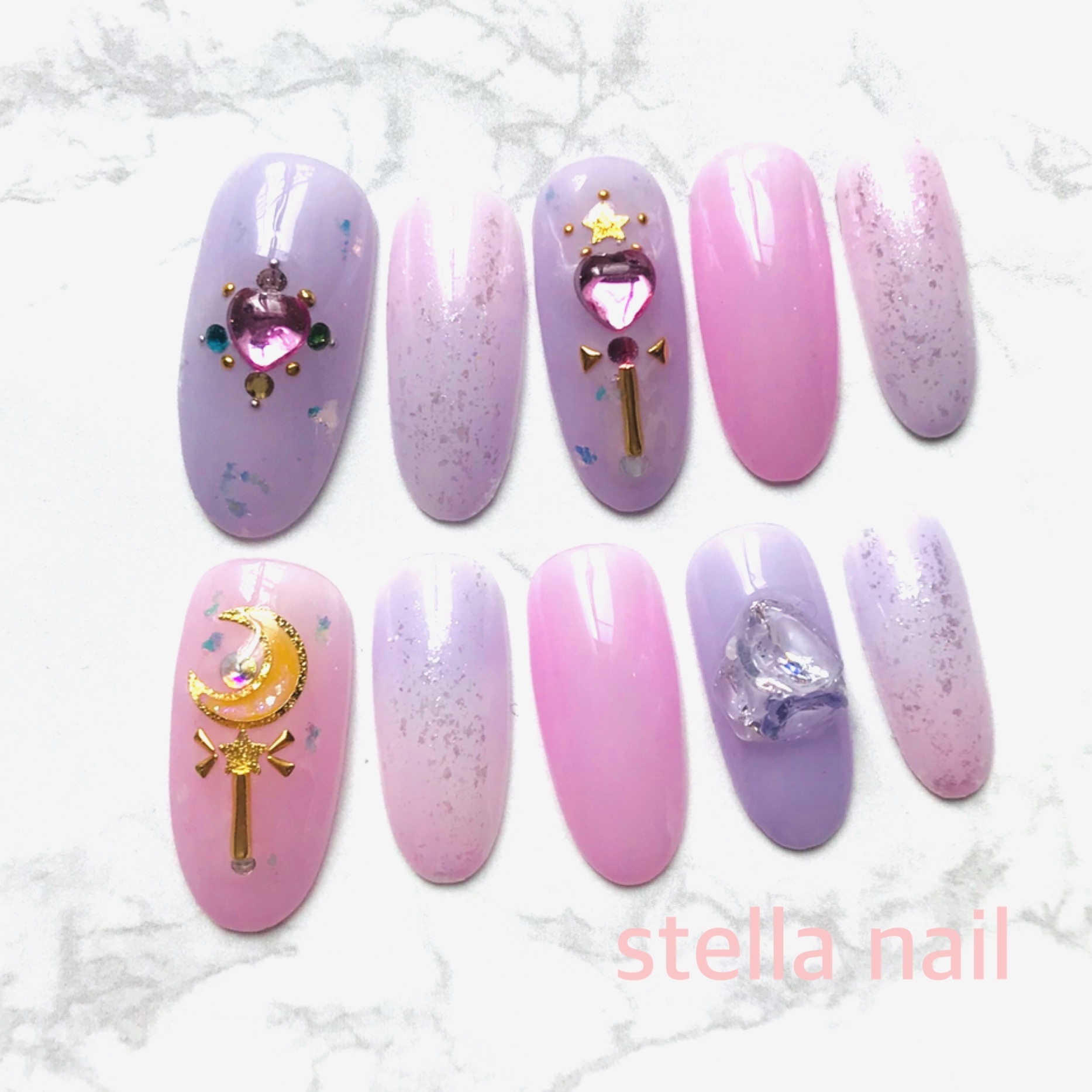 ネイルチップ セーラームーン ネイル ネイルチップ Stella Nail