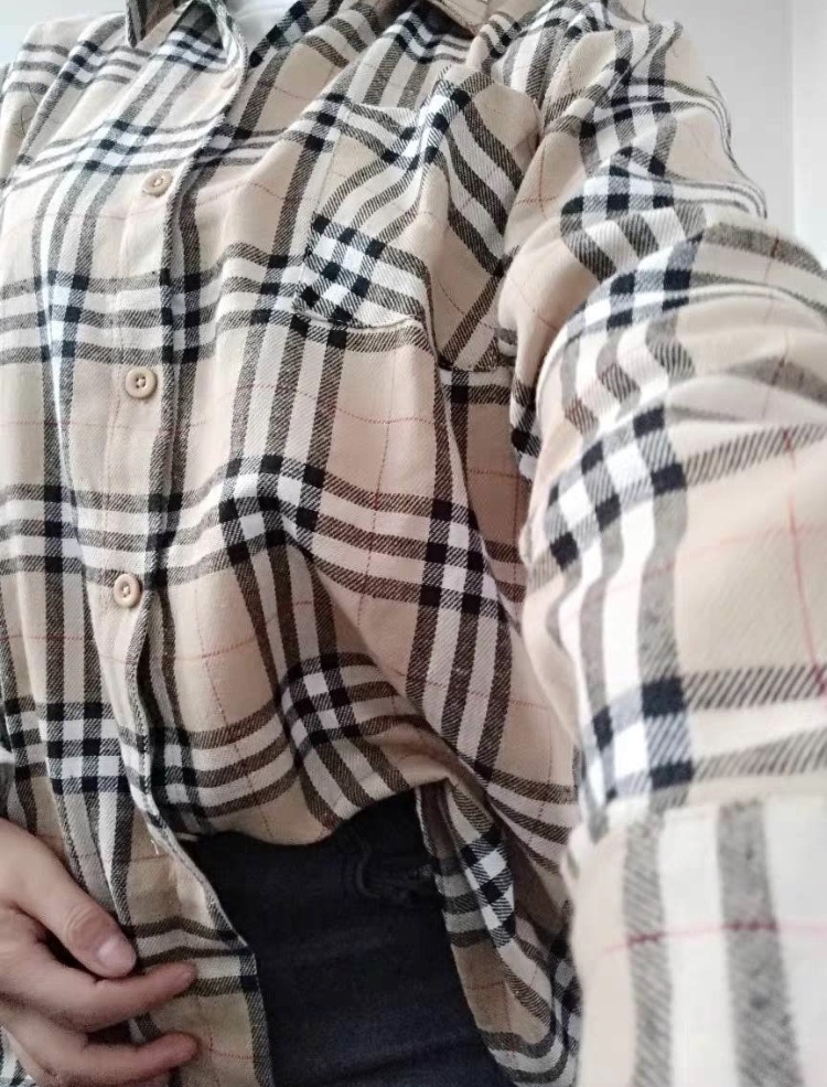 バーバリーチェック チェックシャツ B1081 韓国レディースファッション通販 Bella ベラハート Select Import Shop