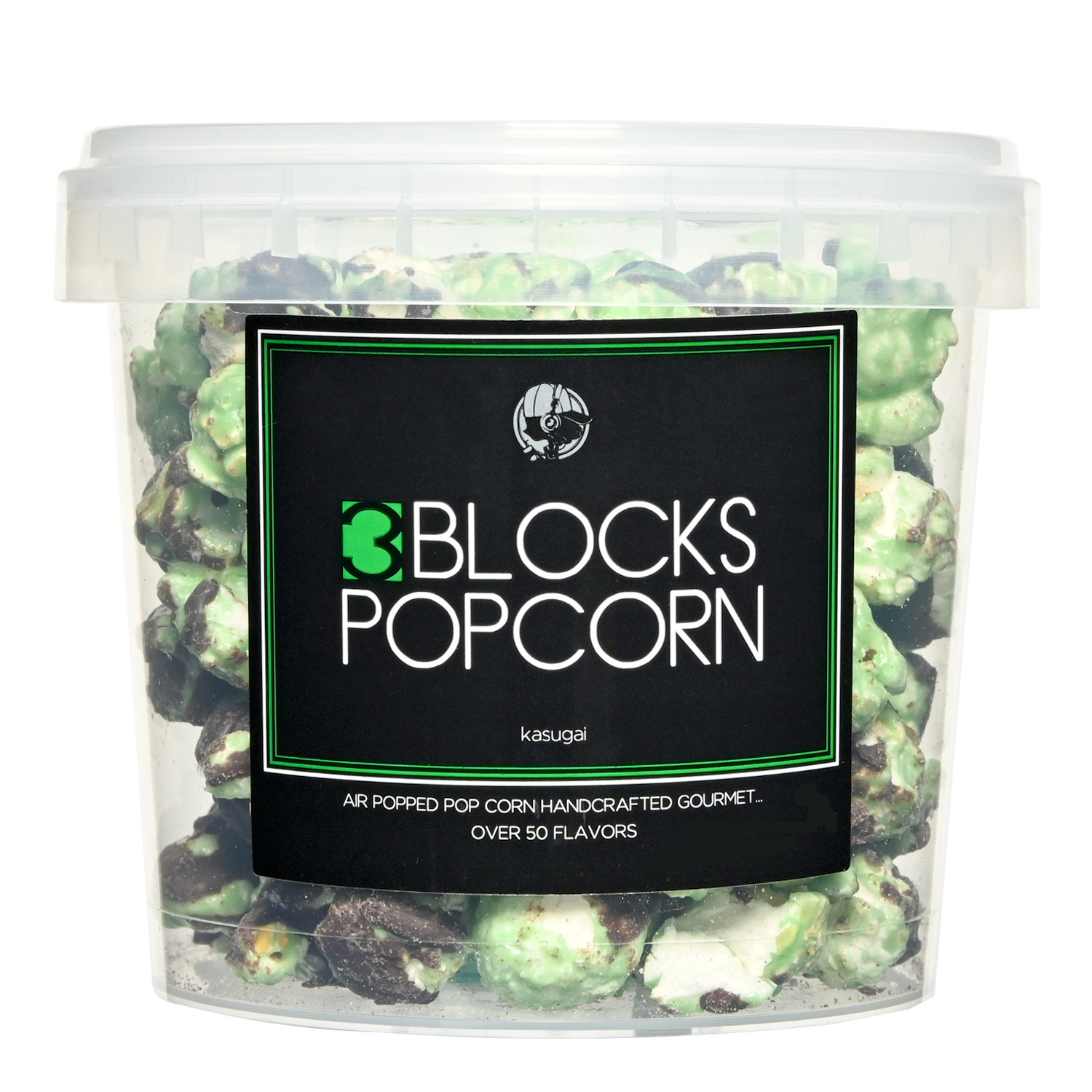 チョコミント Mサイズ 冷やして食べると更に美味しい 3blocks Popcorn