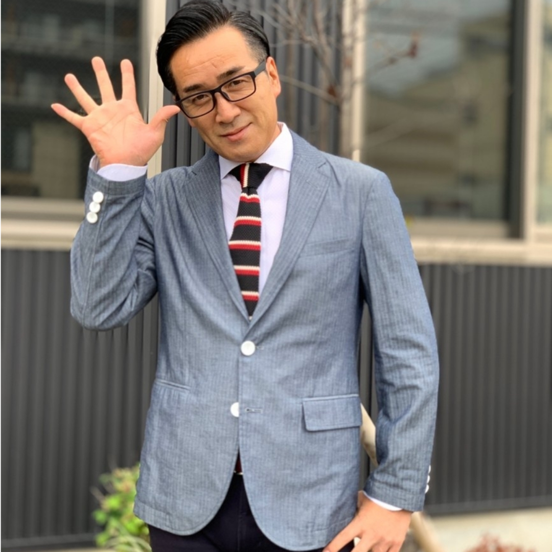 S6 メンズシングルジャケット 薄地デニム ヘアラインストライプ ライトネイビー Nkt Arrows Nkt Arrows エヌケイティアローズ