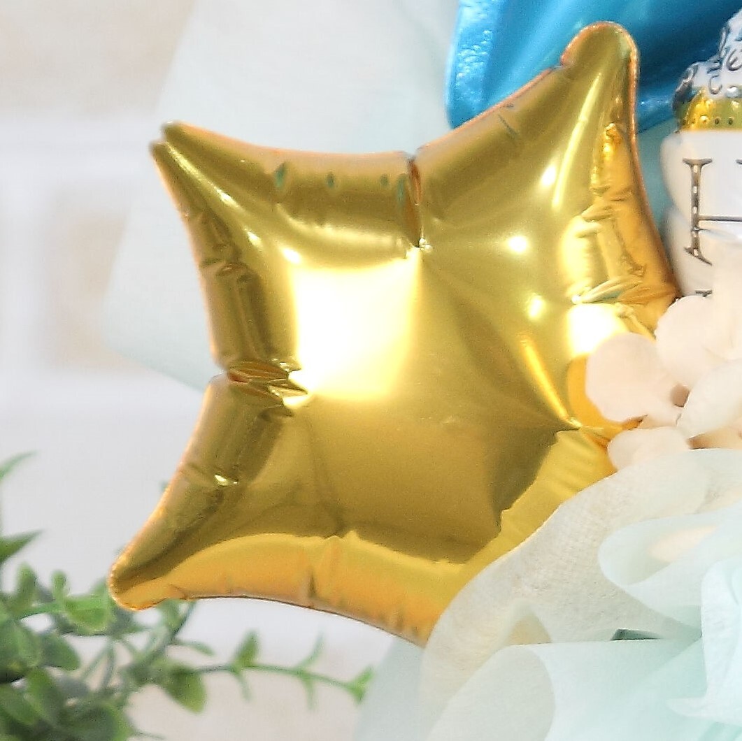 居酒屋 カフェ バー等の開店 周年祝いに 卓上バルーンギフト ハッピーアニバーサリースター 送料込み 引き取りの場合3 000円 バルーンショップ E スマイル バルーンギフトオンラインショップ