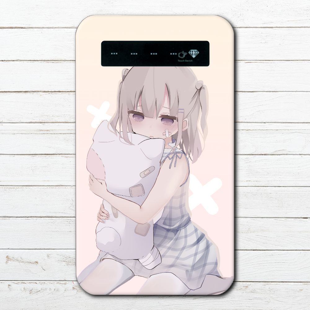 モバイルバッテリー おすすめ かわいい ロリっ子 Iphone Android スマホ 充電器 タイトル ぬいぐるみと女の子 作 つるせ おしゃれでかわいいiphoneケース スマホケース Tシャツ かっこいいイラストのクリエイターグッズ専門 雑貨屋アリうさ