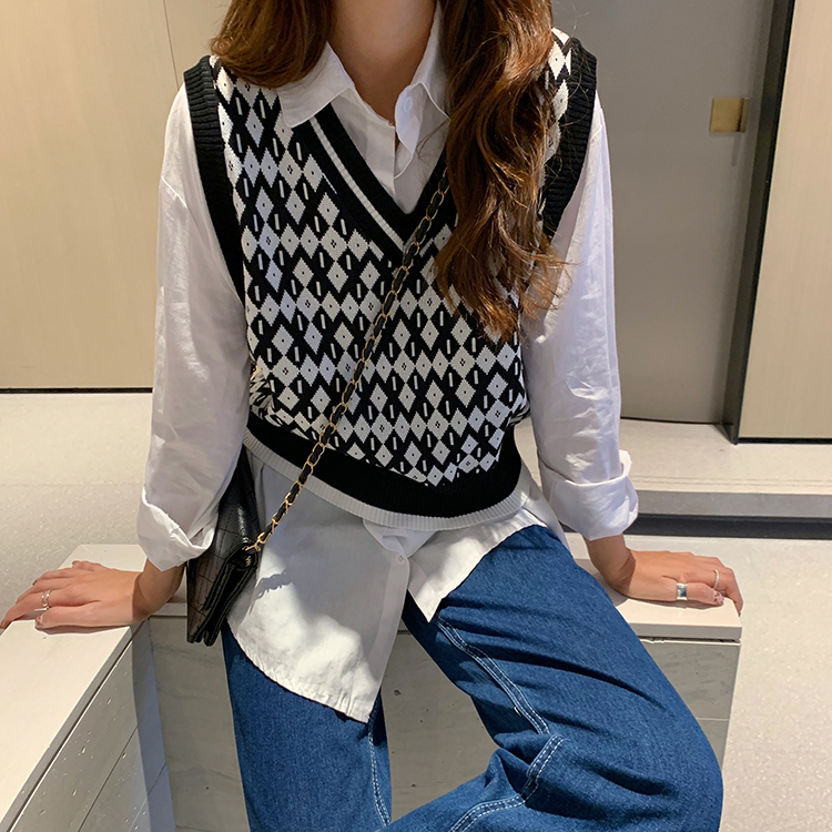 21ss ゆったりニットベスト 韓国レディースファッション通販 Krex ケーレックス 21ss ゆったりニットベスト 韓国レディースファッション通販 Krex ケーレックス