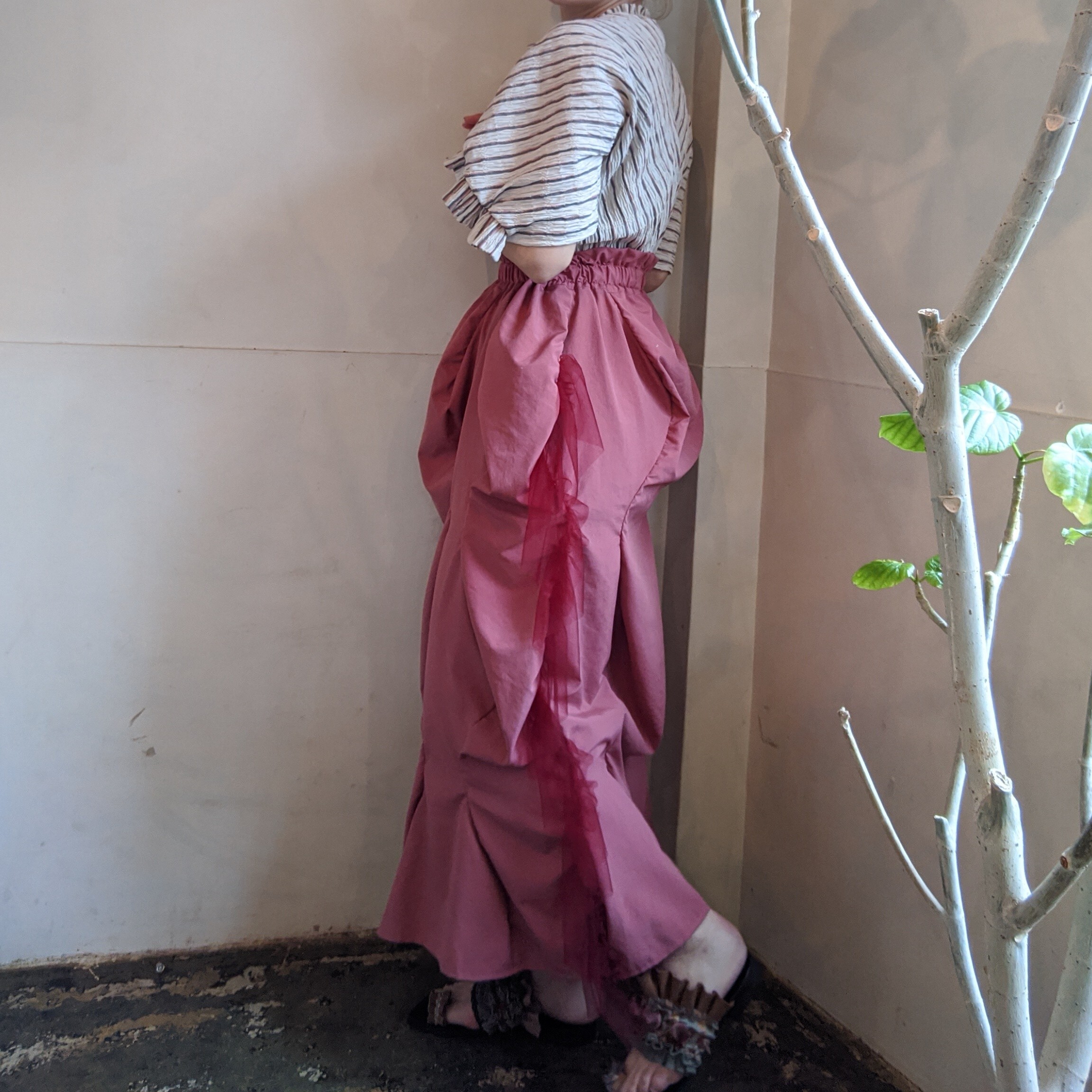 Houga ホウガ Turip Skirt チューリップスカート Pink 服と雑貨ume 大阪市北区中津 セレクトショップ