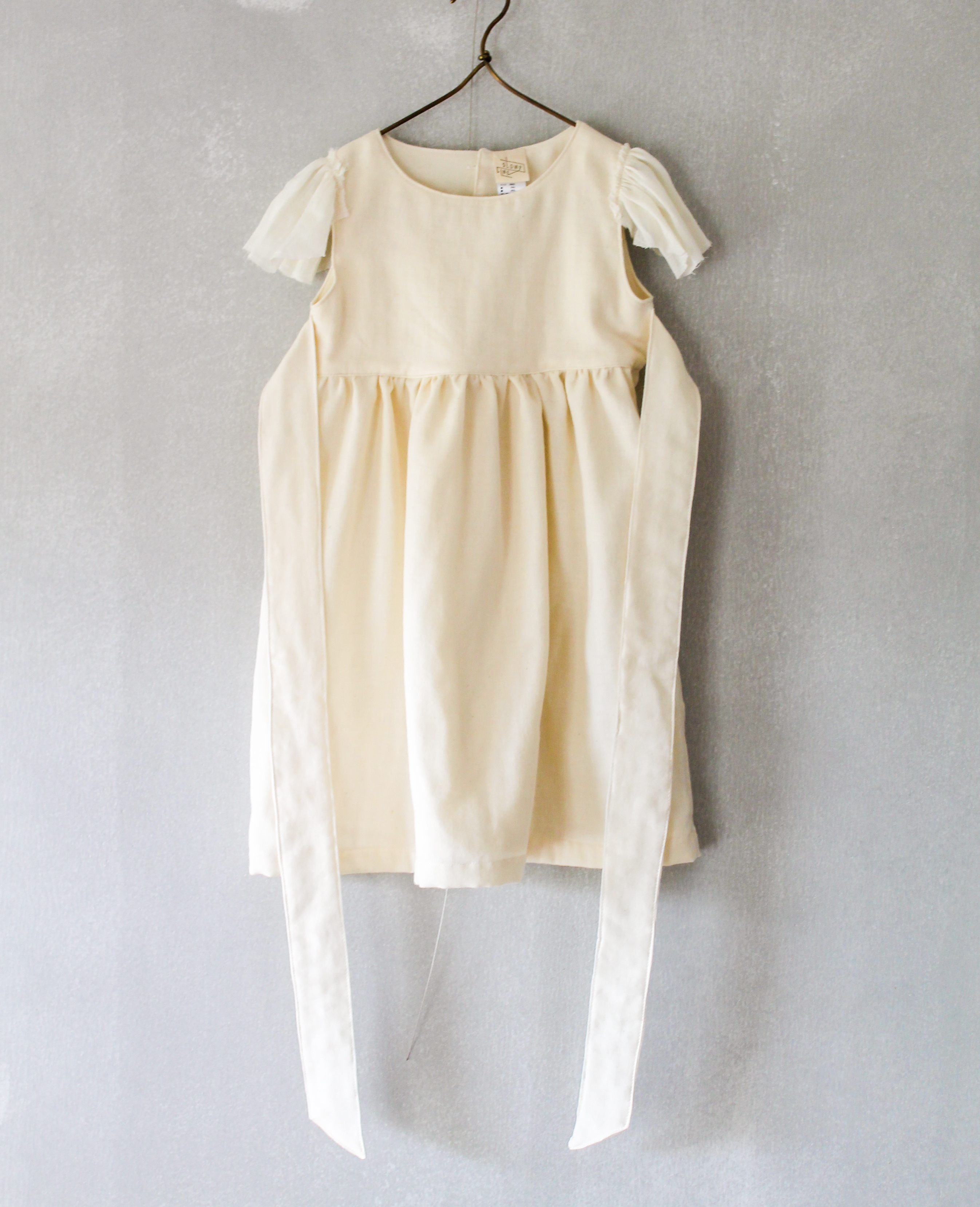 Kids Dress オーガニックコットン ガーゼ キッズワンピース Slowpline オーガニックコットン リネン 上質な素材を使った贅沢な日常着