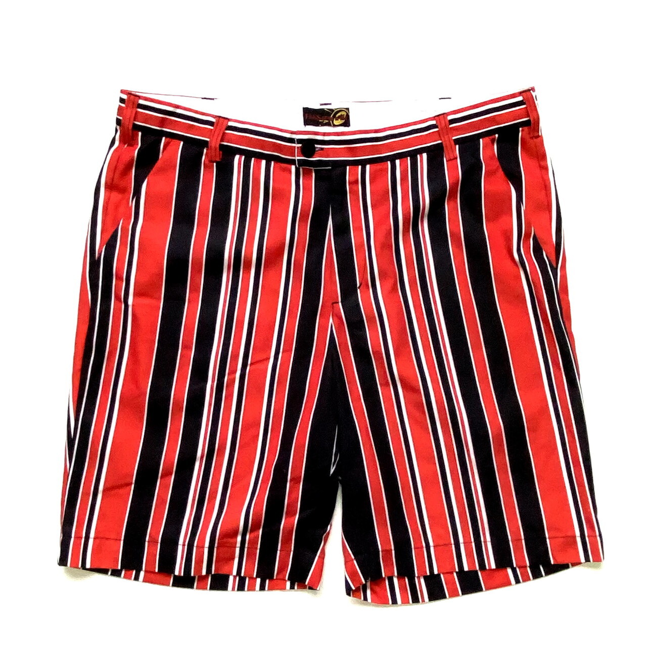 Fans Gone Wild ストライプ ショートパンツ ショーツ メンズｗ36 古着 レッド ブラック 赤色 黒色 ショートパンツ Sa Cave 古着屋 公式 古着通販サイト 8 31まで 夏物最大50 Off開催中