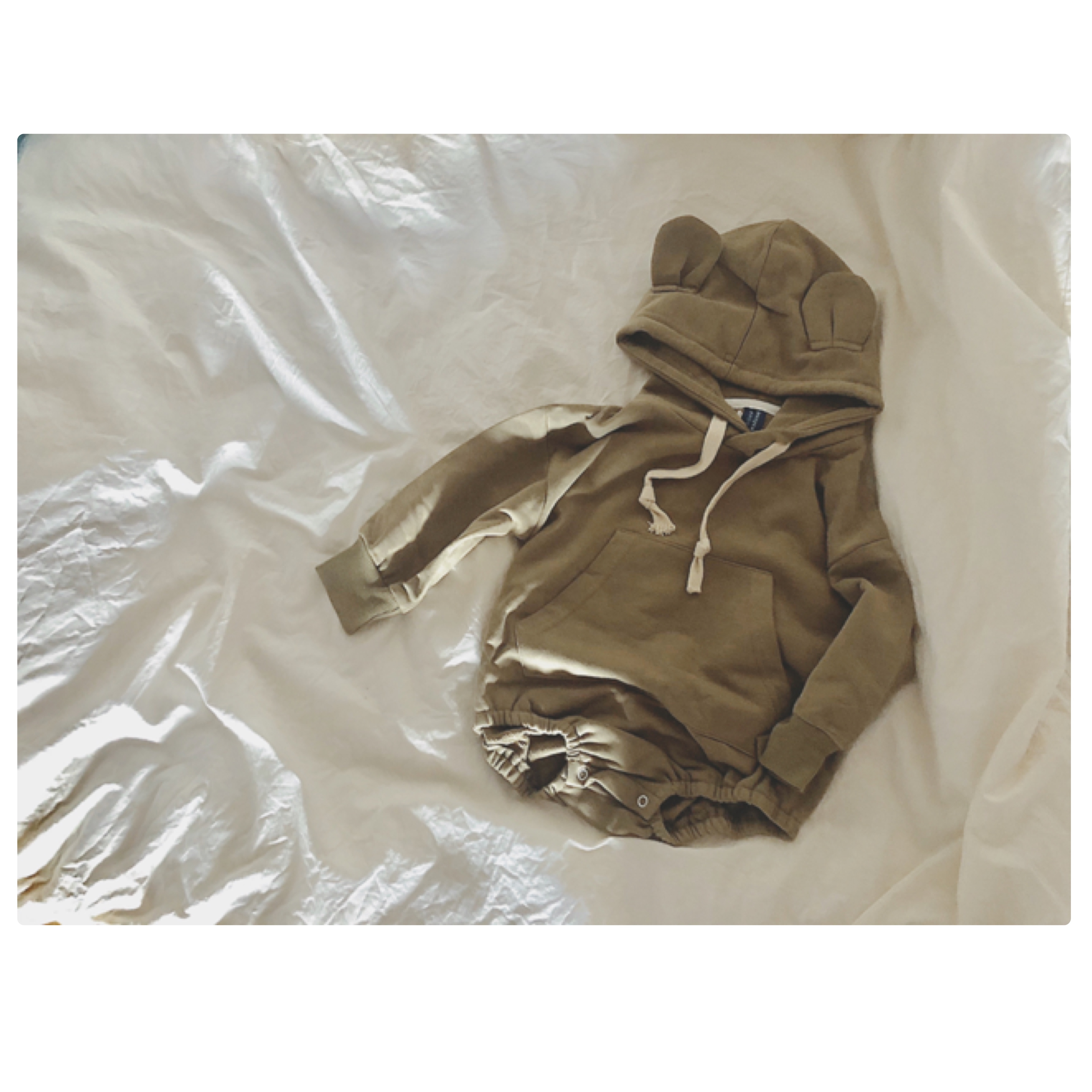 即納 くまさん くすみカラー ロンパース Peanuts1508