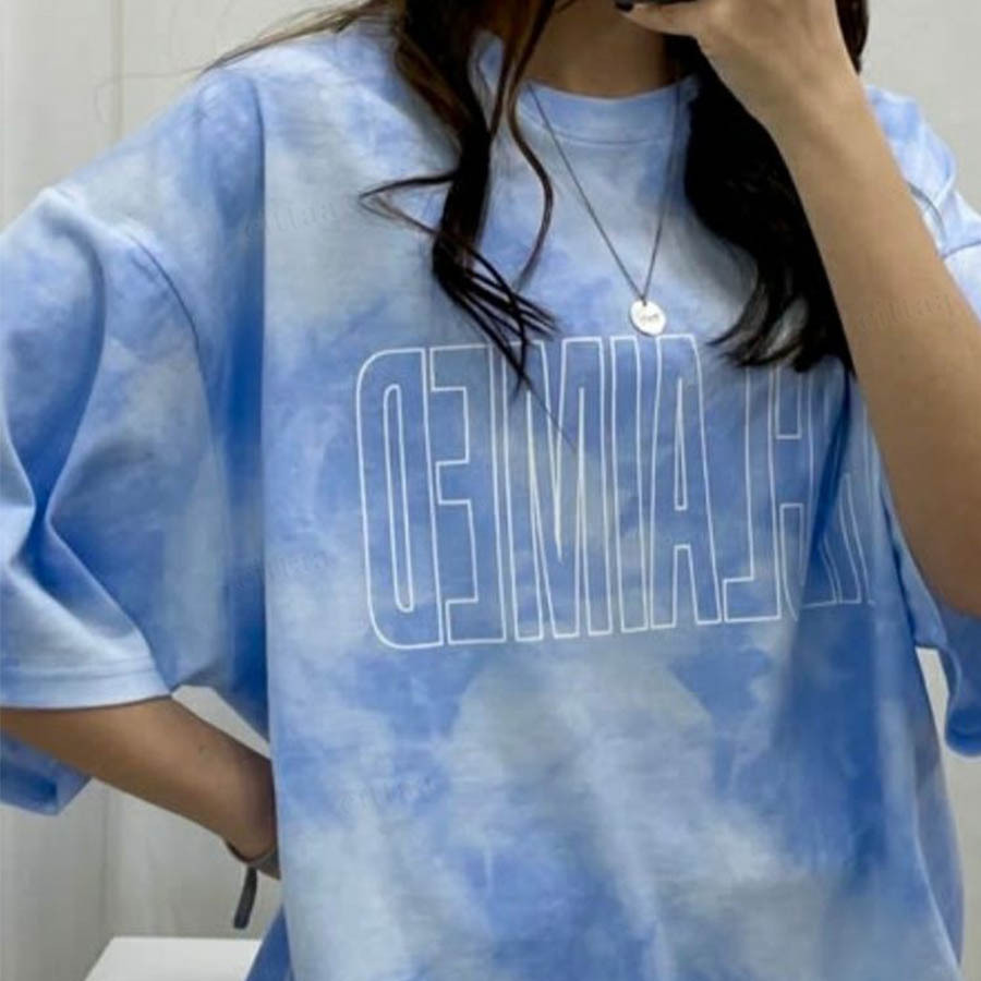 Y 1317 Reclaimedタイダイtシャツ ブルー 0312 Cittaa チッタ 韓国レディースファッション通販