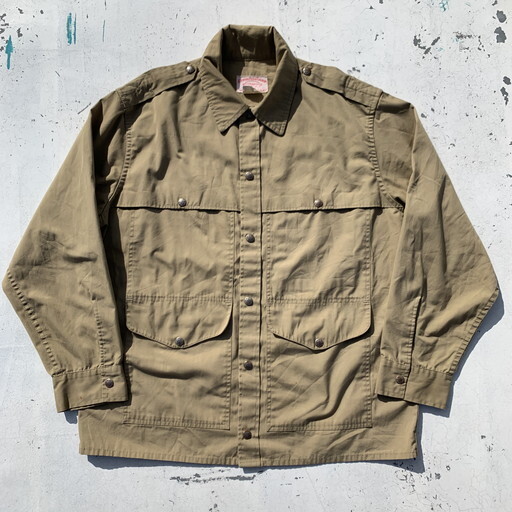 60 S 70 S C C Filson フィルソン ハンティングジャケット ダブルマッキーノクルーザータイプ ベージュ タン 円形タグ Usa製 40位 希少 ヴィンテージ Agito Vintage