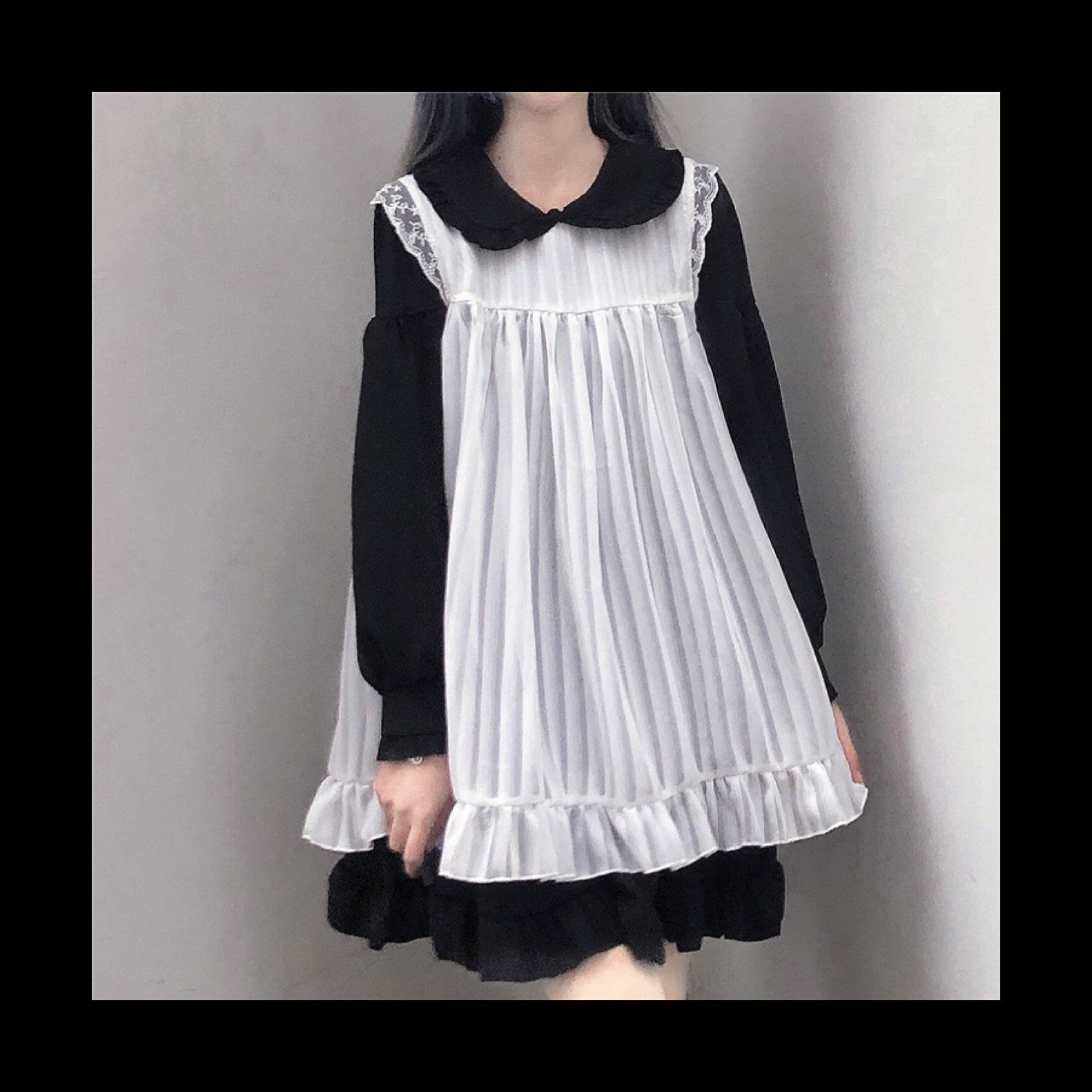 お取り寄せ New クラシカル ロリータ フリルワンピース 3色 Louis Lover