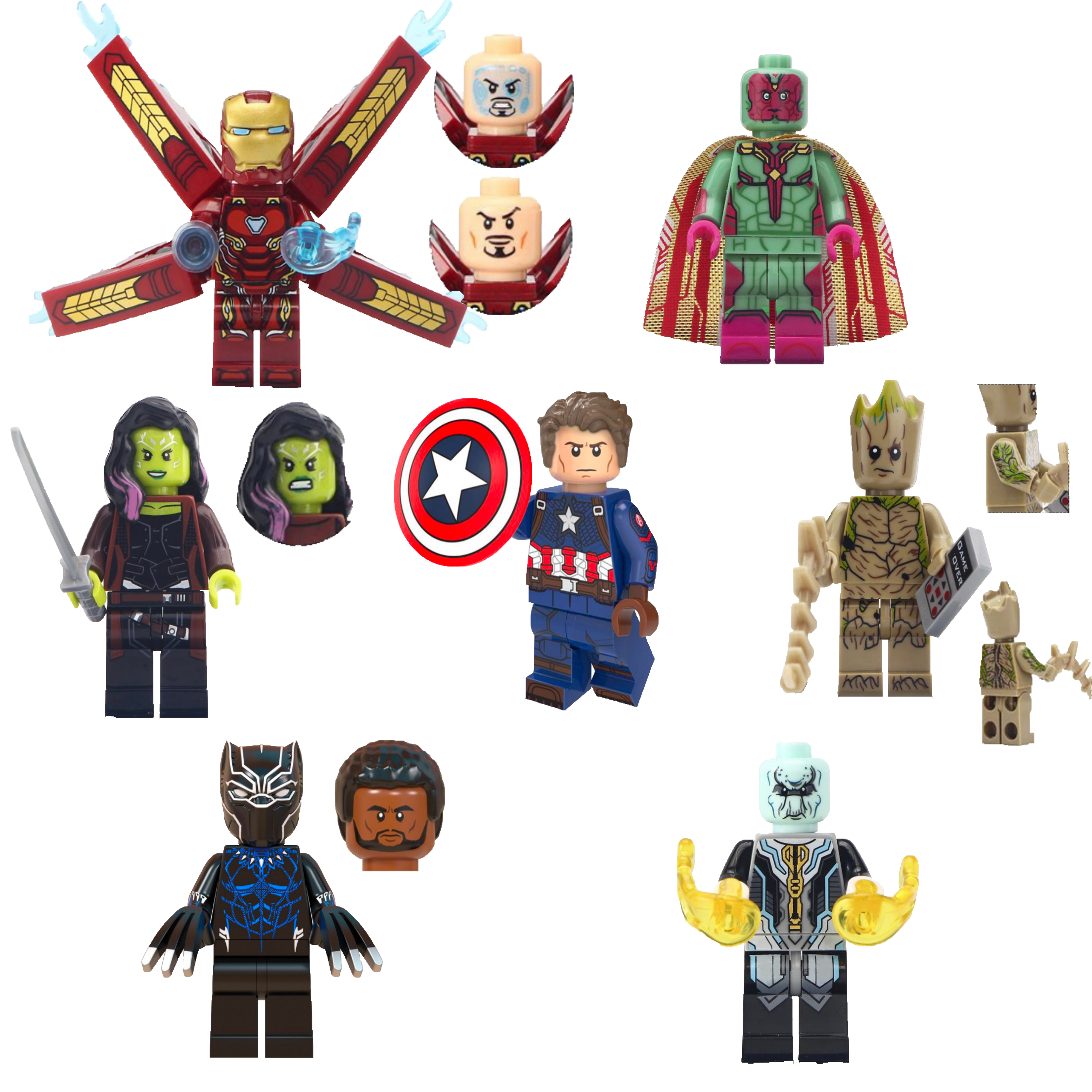 公式 アベンジャーズ レゴ互換確認用 ミニフィグ おもちゃ Tbuexmoavp