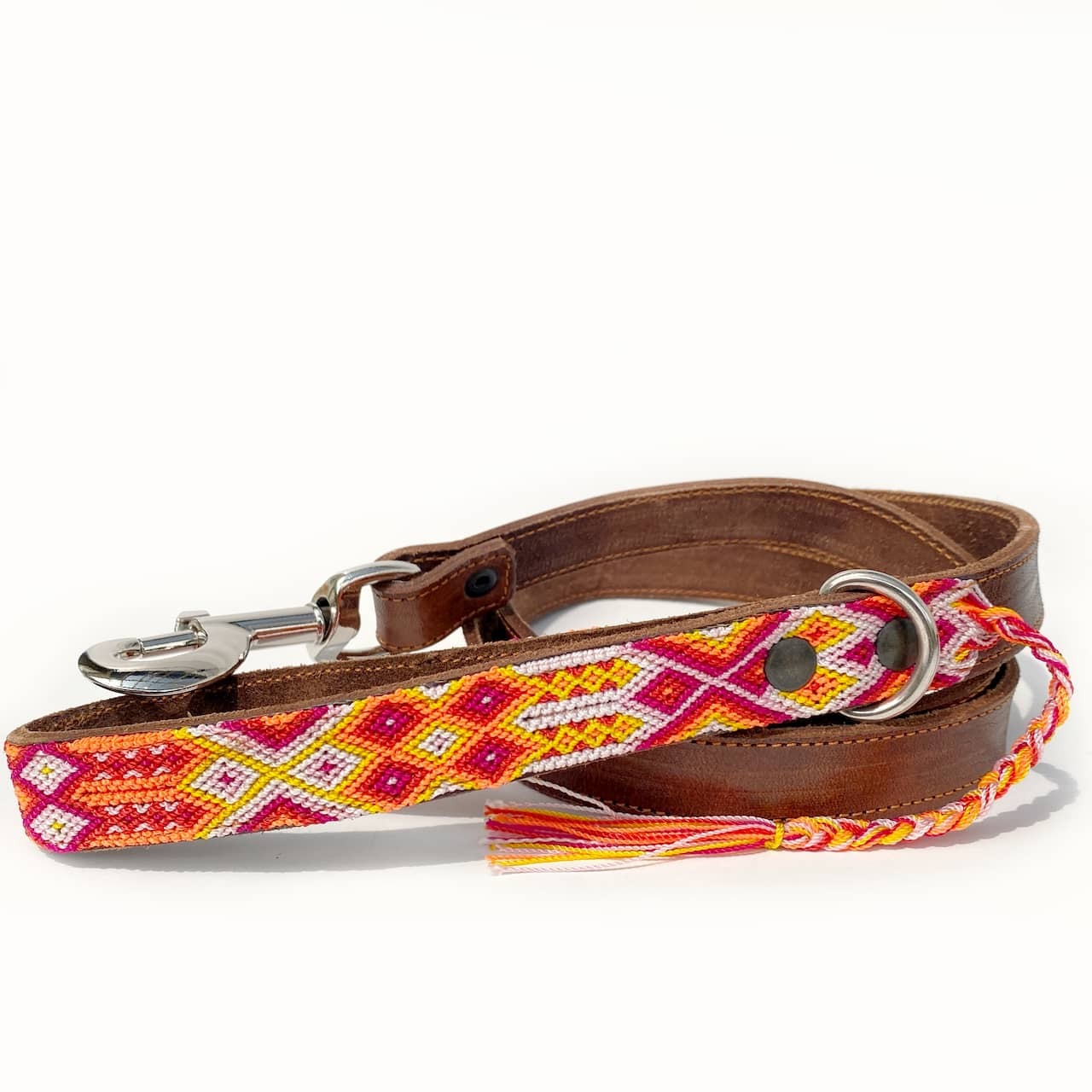 犬のリード サイズl ピンクグレープフルーツ 犬の首輪 おしゃれで可愛い 通販サイト Junto フント