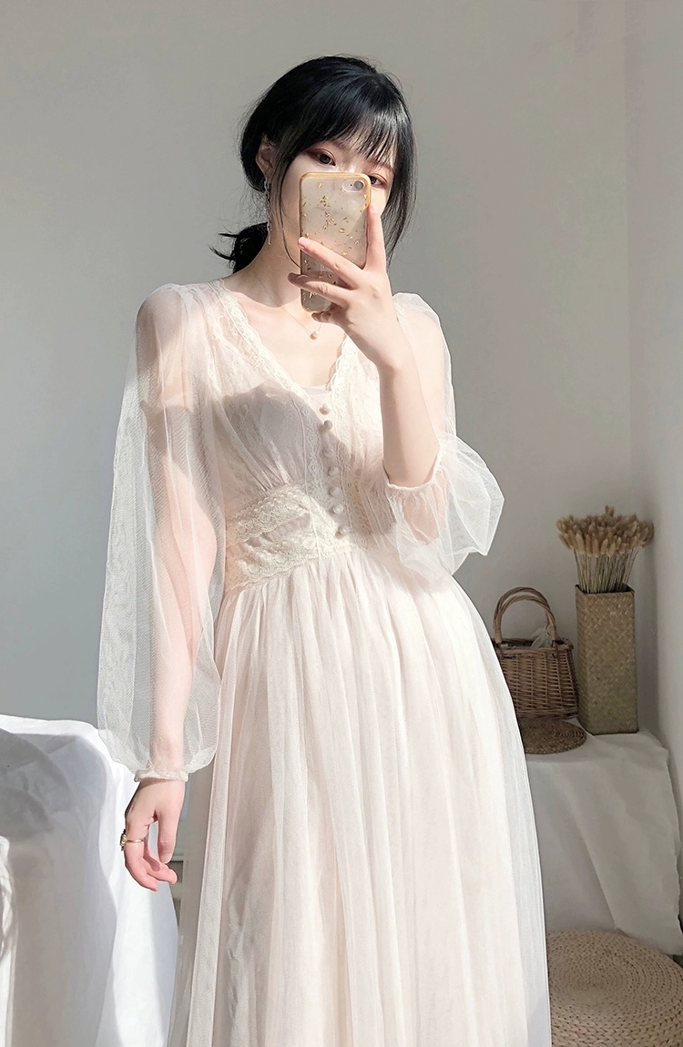 See Through Chiffon Op A0138 And Rabbit