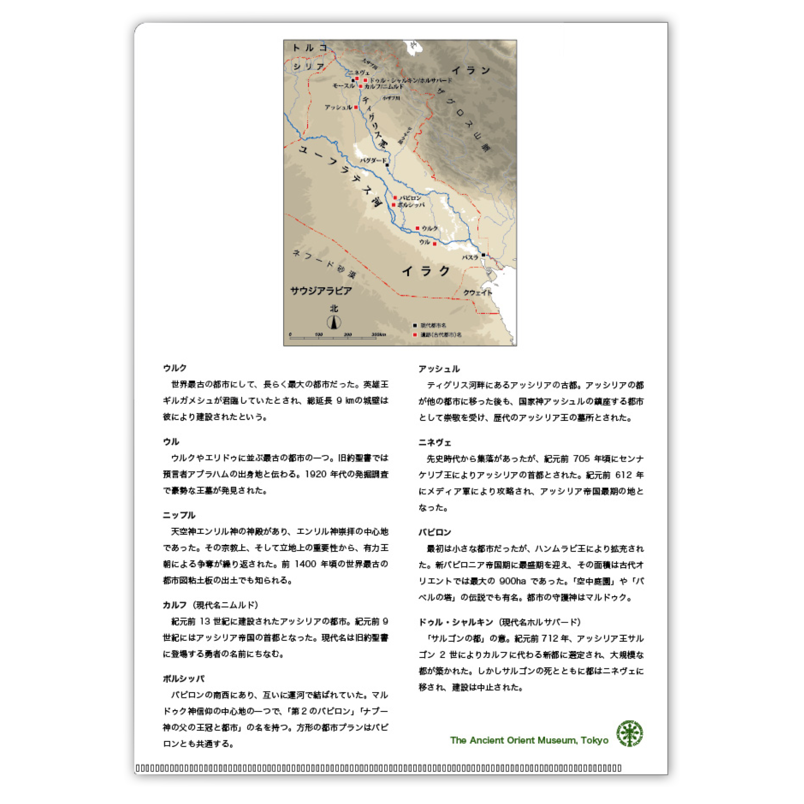 クリアファイル 古代オリエントの都市 ウルクからバビロンまで Pokke Store