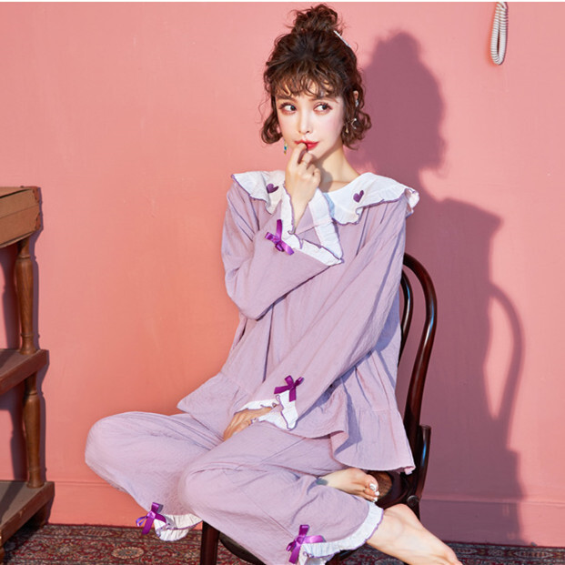 910 部屋着 レディース かわいい キャラクター ルームウェア 長袖 パジャマ セット Mcnjdx Lachouette