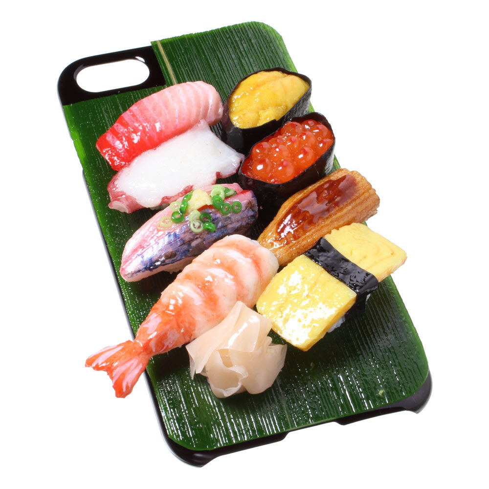 8000 食品サンプル屋さんのスマホケース Iphonese 第2世代 特上寿司 メール便不可 アトリエクック