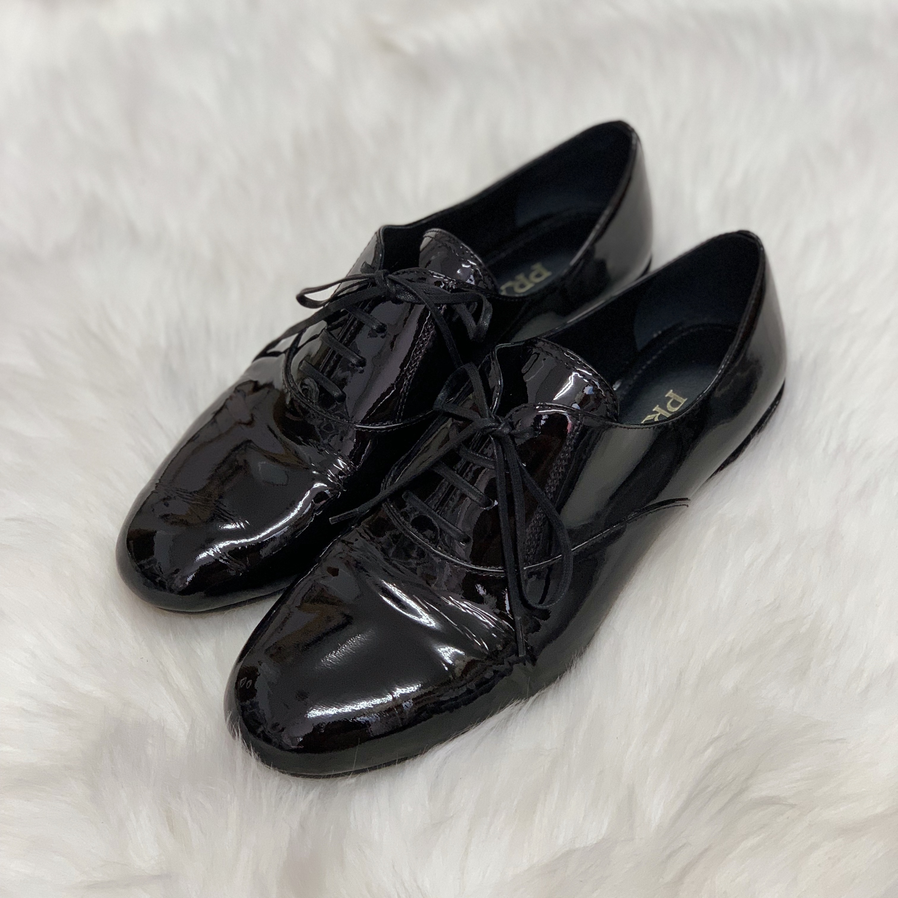 ☆PRADA☆厚底レースアップシューズ 36.5/23.5 - スニーカー