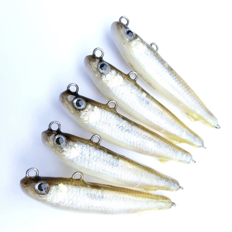 フレッシュベイトルアーズ 剥製魚銀皮カスタム ティムコ グリマー６ ワカサギ魚皮 Bassmania Jp