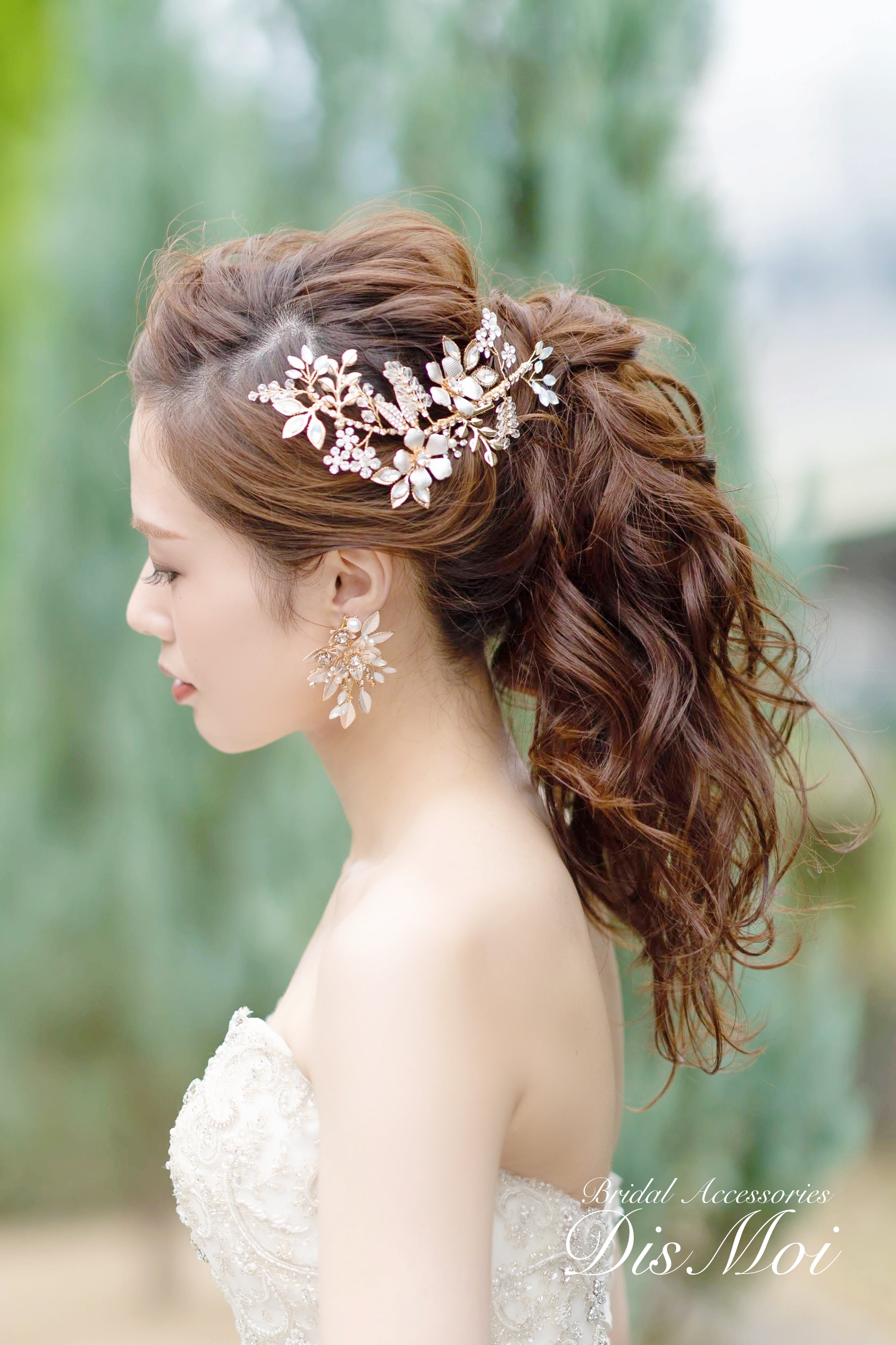 ヘッドピース ブライダルヘッドドレス Hp 32 Dismoi ディモア ブライダルアクセサリーショップ ウェディングアクセサリー