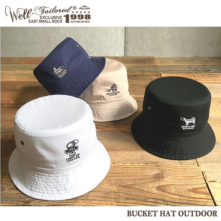 Well Tailored ウェルテイラード Bucket Hat Outdoor Cdh 211 バケットハット アウトドア キャンプ 焚火 マシュマロ メンズ レディース ブランド 男女兼用 Have A Nice Time Store