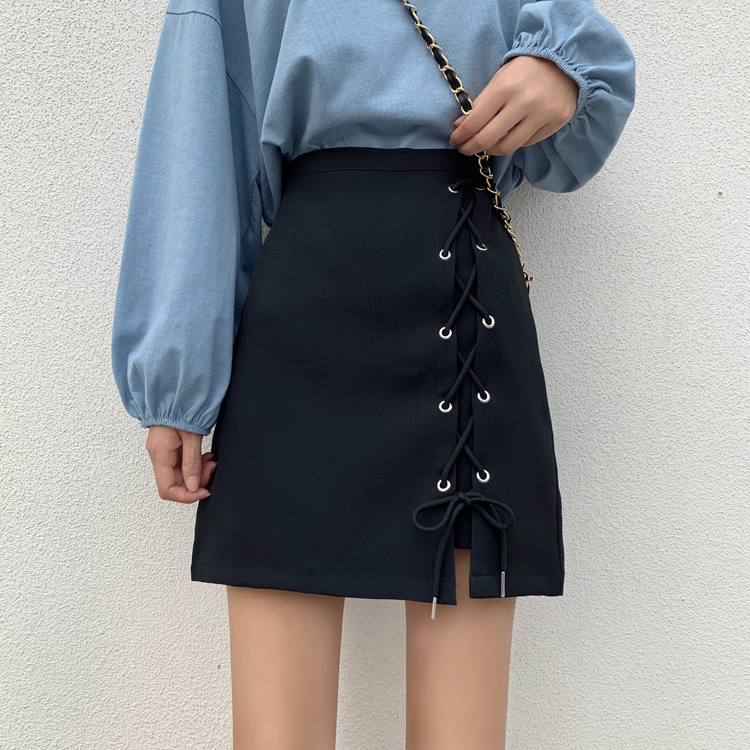 ss 編み上げミニタイトスカート 韓国レディースファッション通販 Krex ケーレックス