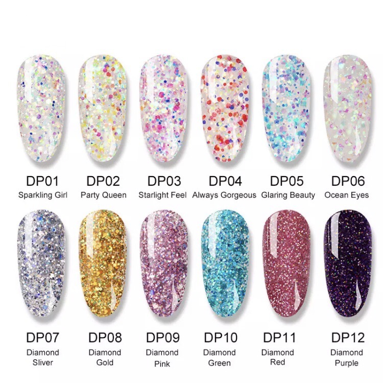 最新 ジェルネイル 07 Glitter Coco