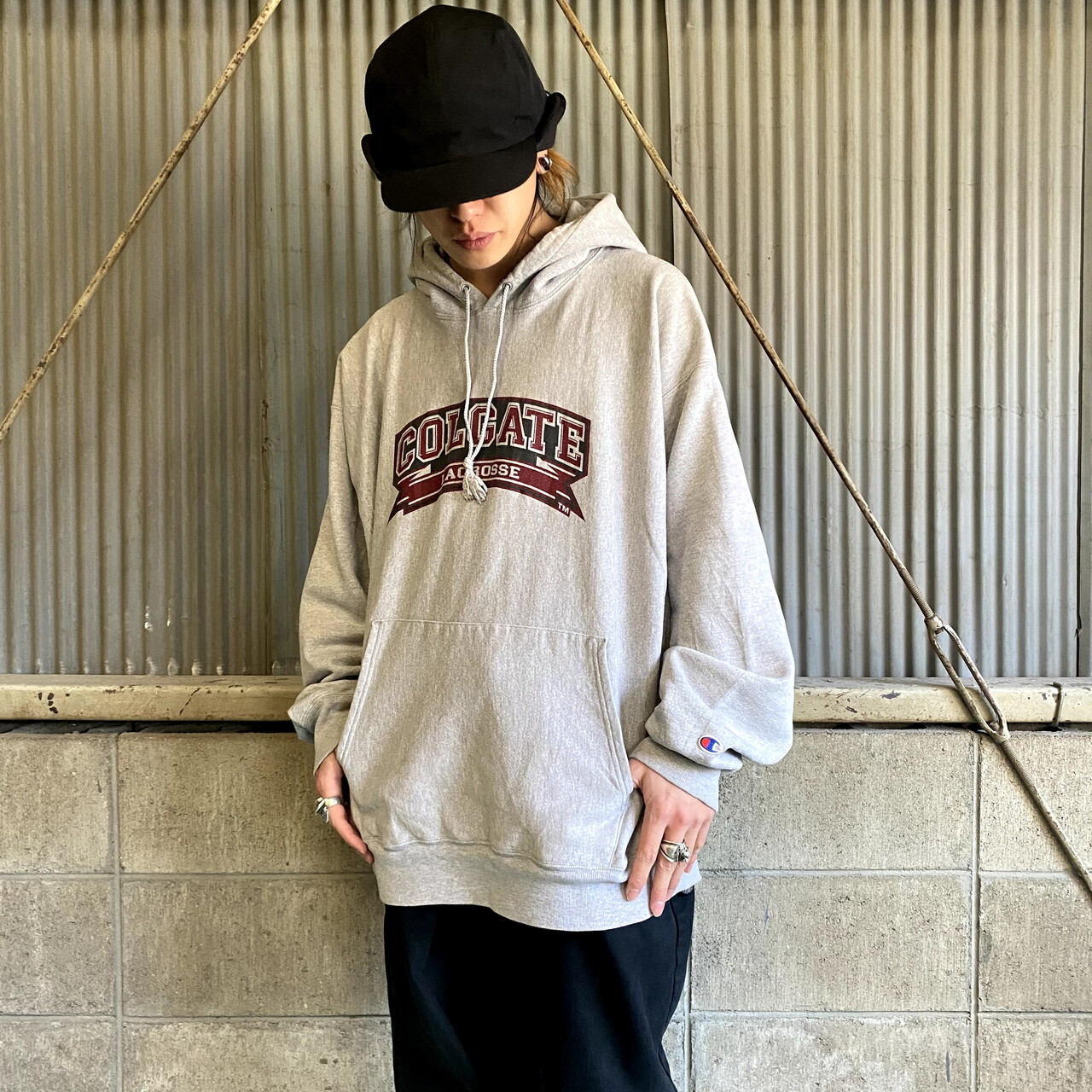 HECTIC×Champion】希少 窪塚着 リバースウィーブパーカー XL-