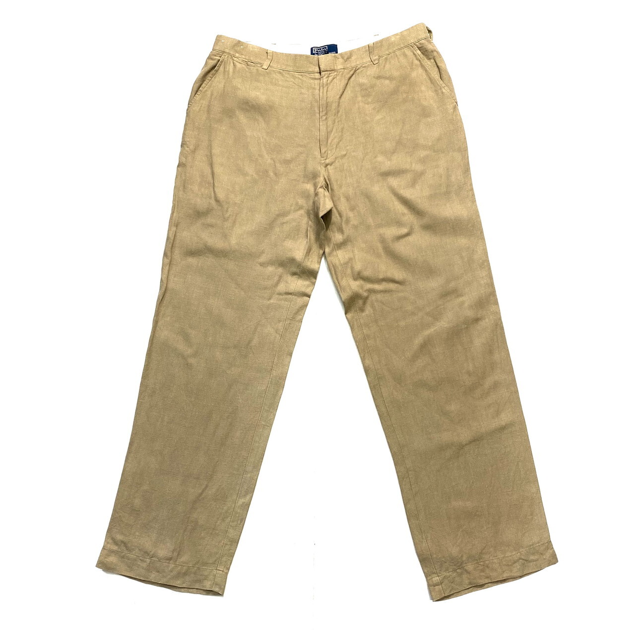 Polo By Ralph Lauren ポロバイラルフローレン ワイド リネンスラックスパンツ メンズw36 古着 ベージュ リネンパンツ スラックス スタプレ All15 Cave 古着屋 公式 古着通販サイト