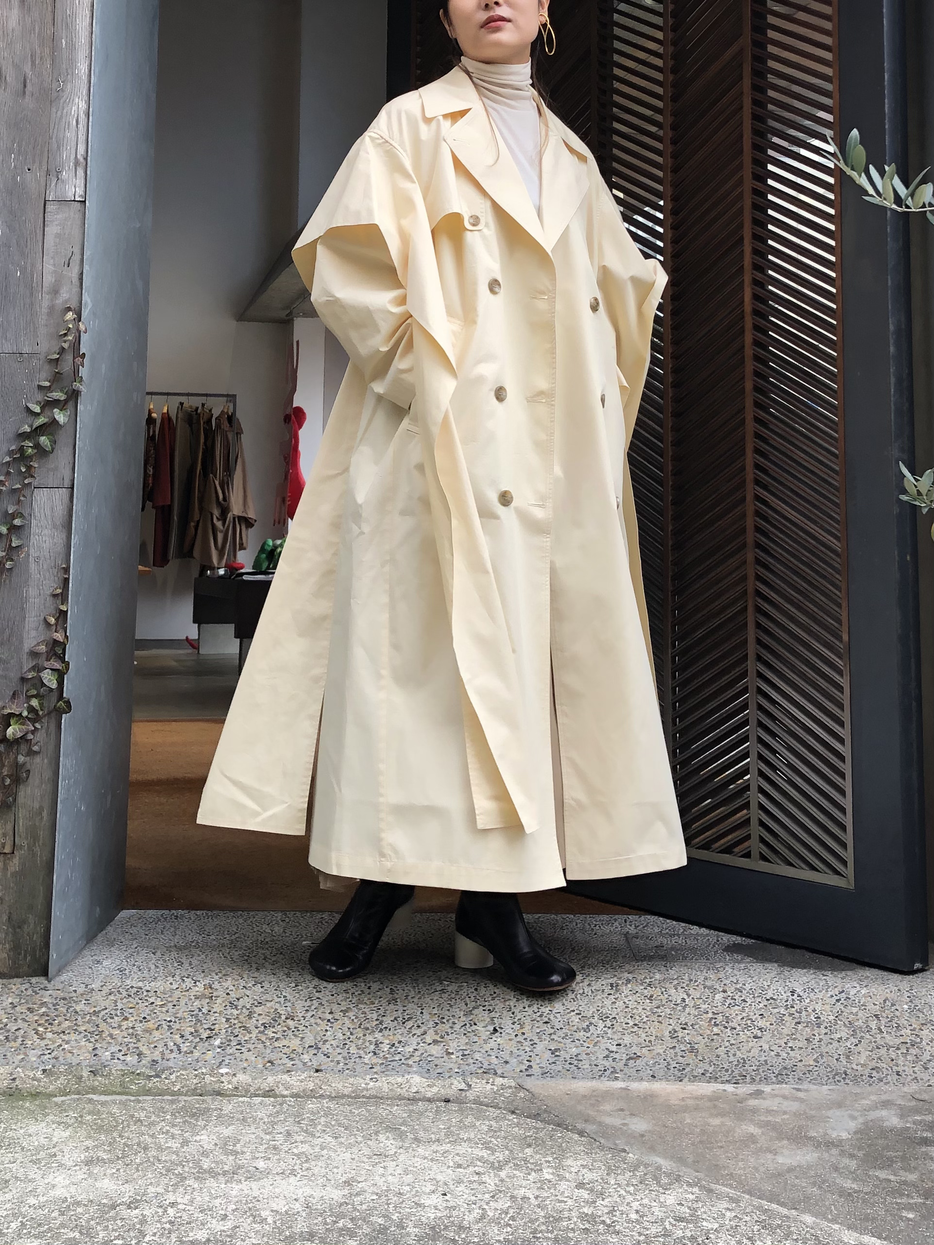 新品】CLANE(クラネ) SIDE RIBBON TRENCH COAT-