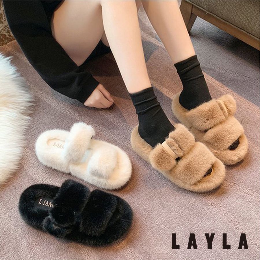 もふもふコンフォートファーサンダル L119 6 Layla