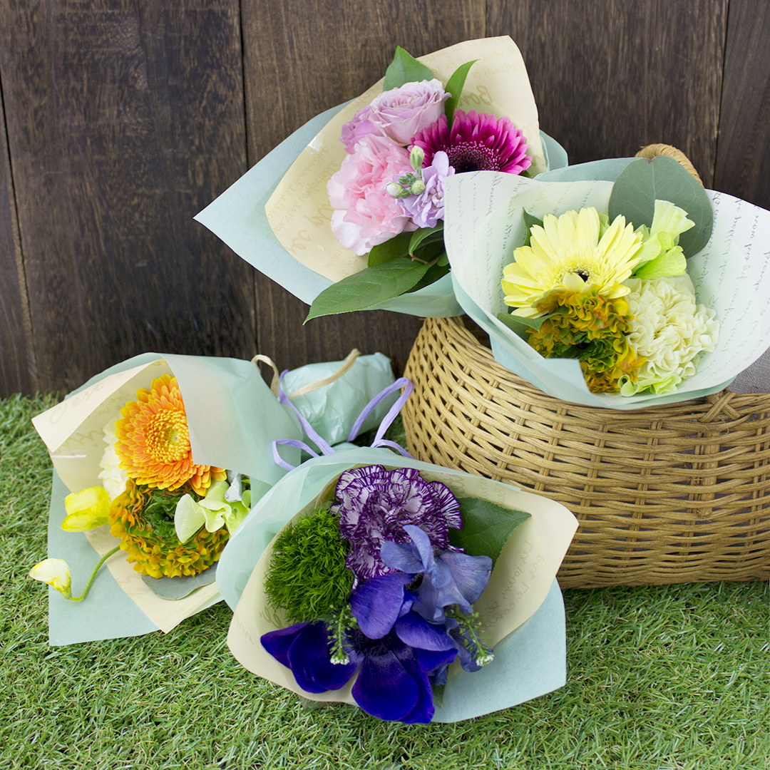 5色から選べる Conokaおまかせミニブーケ 生花 花束 フラワーギフト おもたせ プチギフト 自宅用 フラワーギフト専門店 Conoka Online Shop お花や観葉植物で記念日を彩る