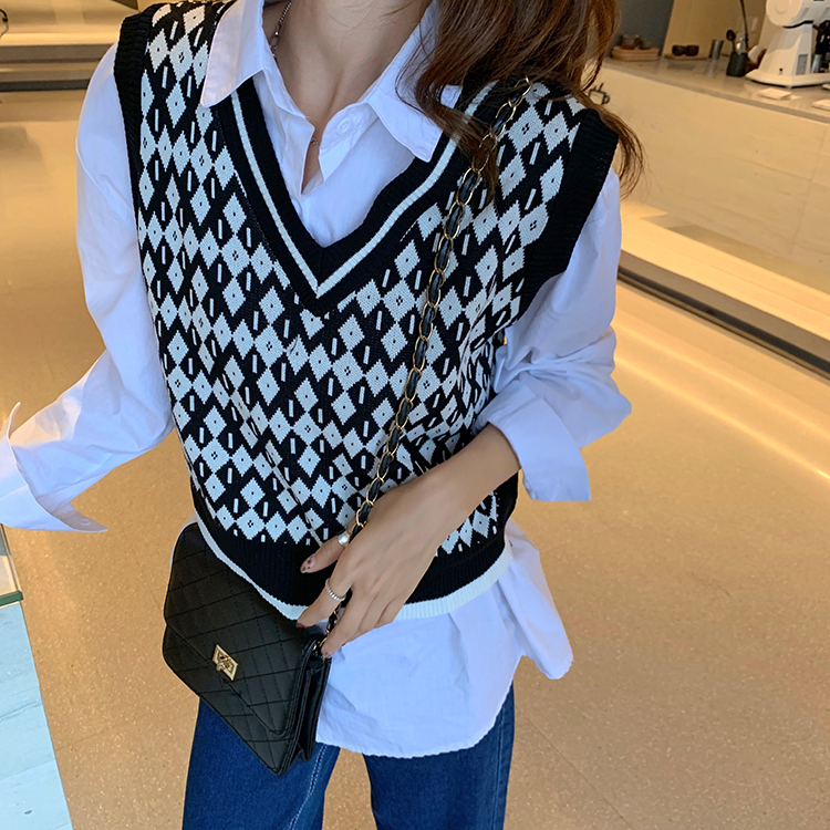 21ss ゆったりニットベスト 韓国レディースファッション通販 Krex ケーレックス 21ss ゆったりニットベスト 韓国レディースファッション通販 Krex ケーレックス