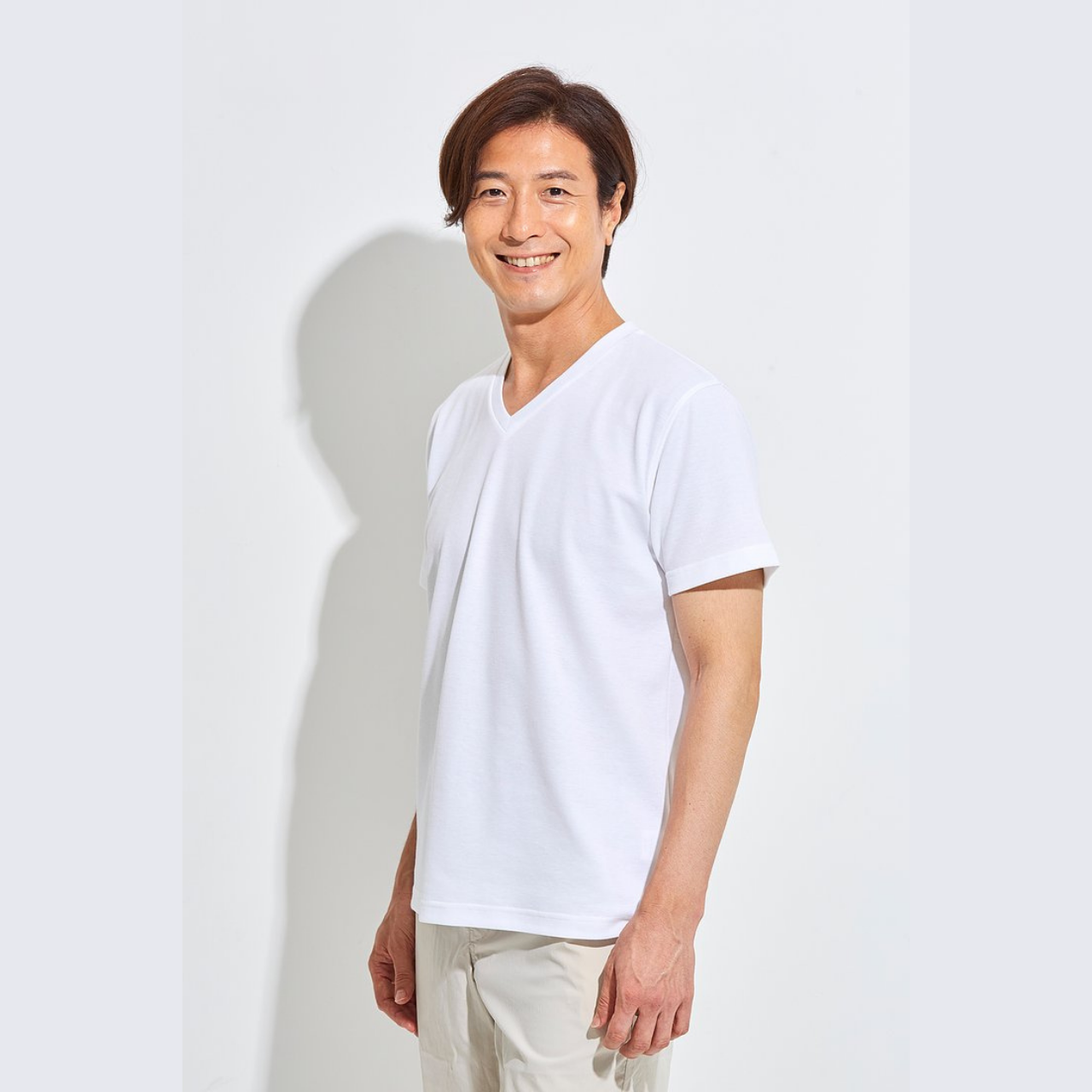 Tee Chi メンズtシャツ Vネック White Tee Chi Online Shop 沖縄のゴルフ スポーツブランド