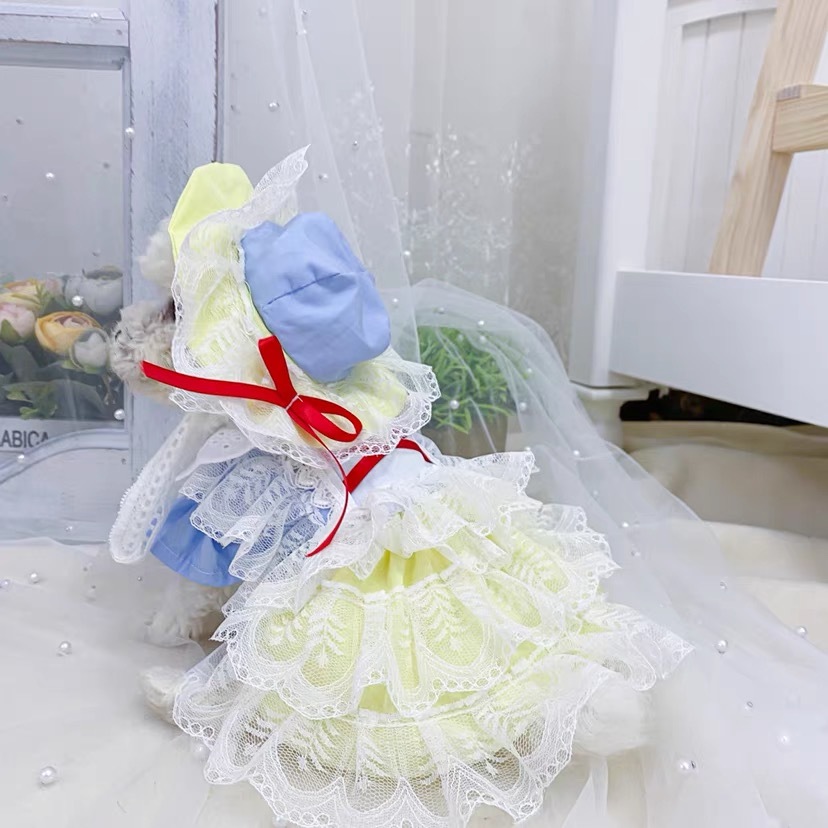 Wシリーズ 白雪姫風ワンピース プチプラでも可愛い愛犬のお洋服通販 Sunnysevenpet