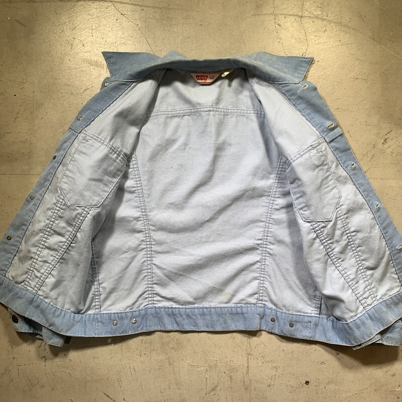 70u0027s Leviu0027s リーバイス 70505-1512 コーデュロイジャケット サックス 