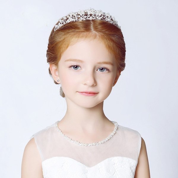 子どもカチューシャ フラワーティアラ 子供用 フォーマル 髪飾り ヘアアクセサリー キッズ 結婚式 ウェディング 発表会 入園式 卒園式 Elegant