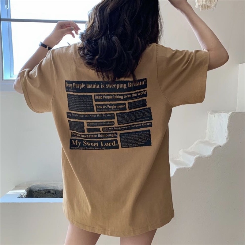 レトロバックプリントtシャツ 韓国レディースファッション通販 Keatc ケット シー