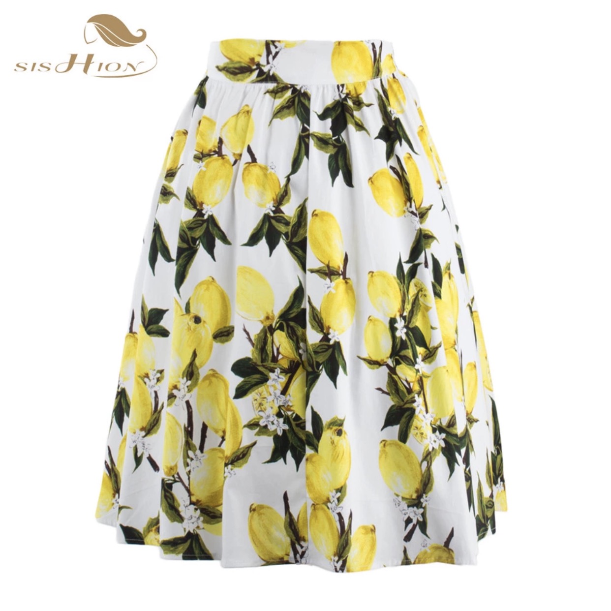 レモン プリント スカート Rumikamil