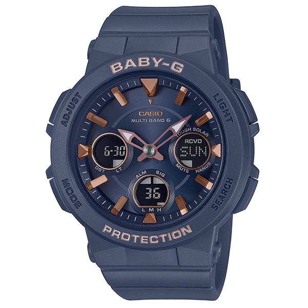 カシオ Casio ベビージー Bga 2510 2ajf 電波ソーラー ネイビー レディース腕時計 栗田時計店 Seiko G Shock フェラーリ 時計ベルトの専門店