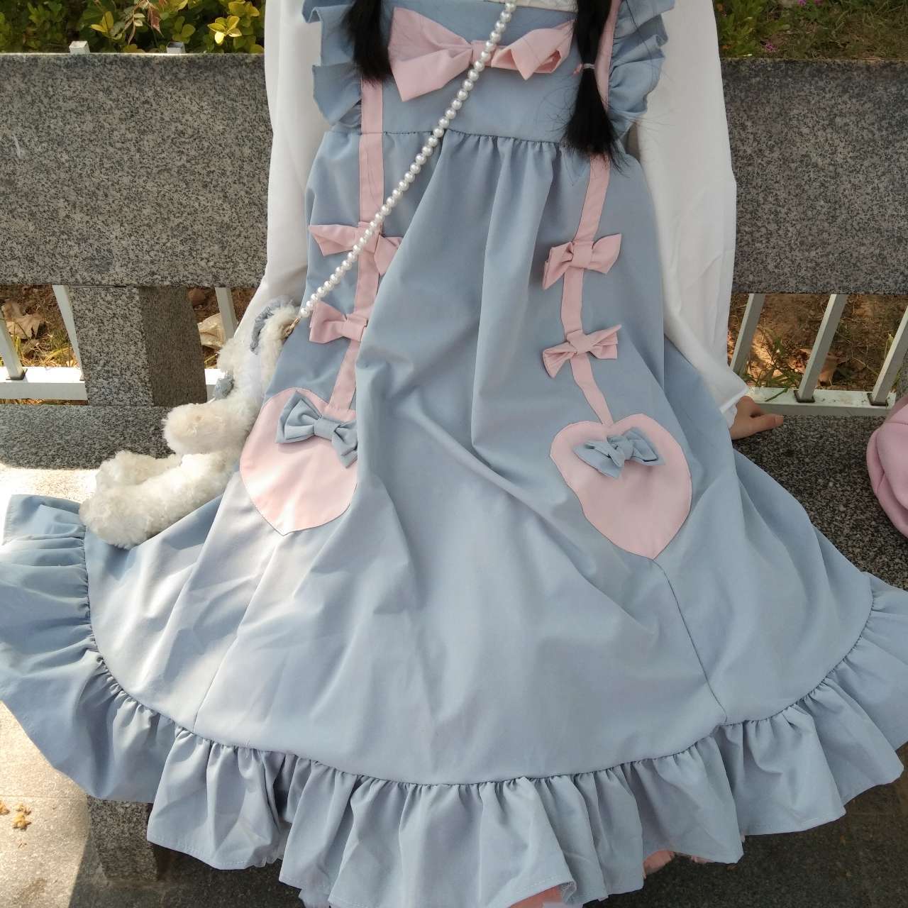 ゆめかわ ガーリーコーデ ブラウスとサロペットの２点セット Set29 ゆめかわガール