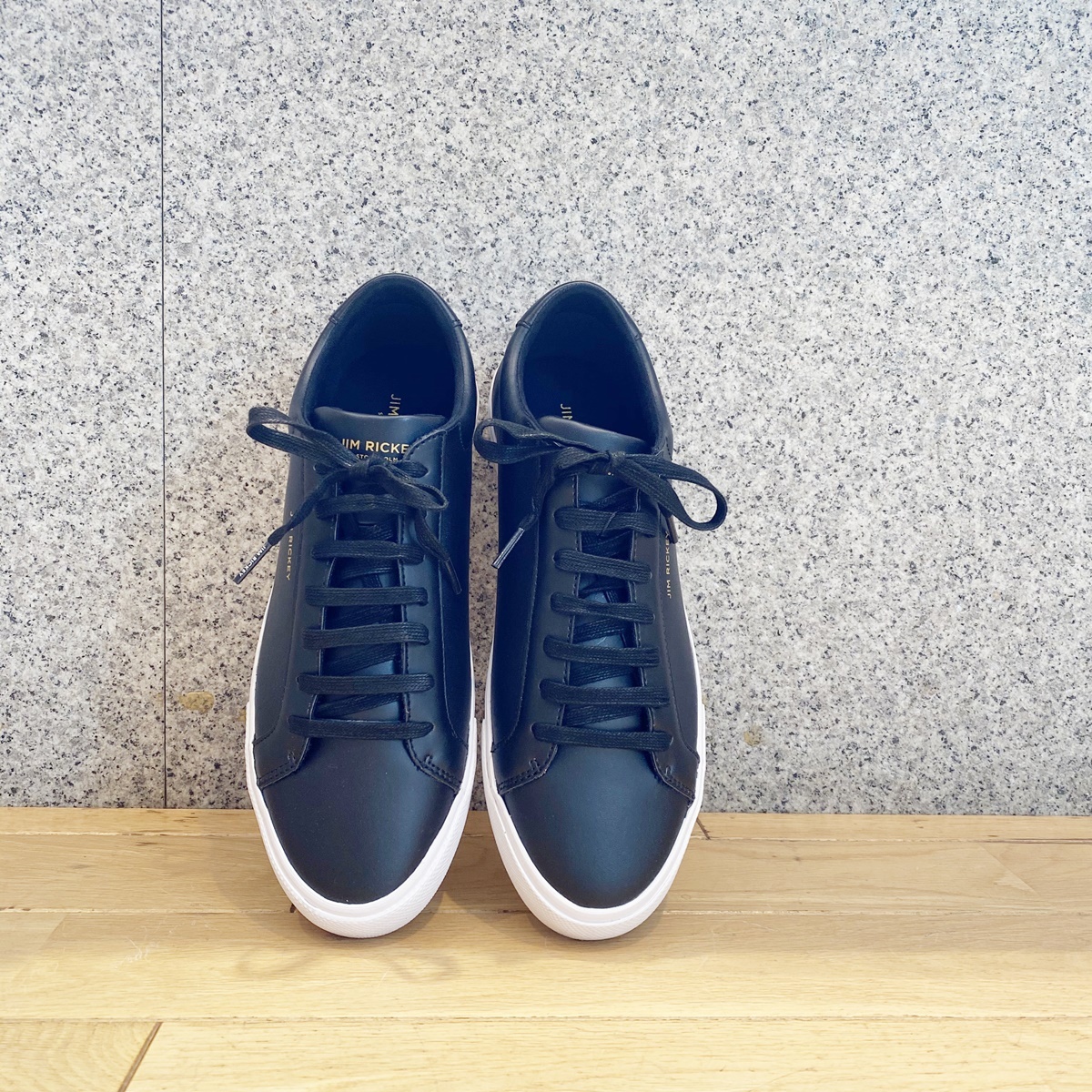 Jim Rickey ジムリッキー Chopレザースニーカー ブラック g Men S Selection