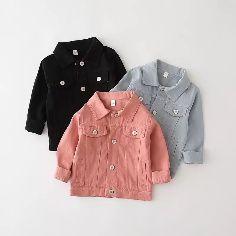 送料無料 3カラー ピンク キッズ カラー ジャンパー ジャンバー Gジャン ジージャン 子供 男の子 女の子 キッズ ベビー 秋 冬 La Preference