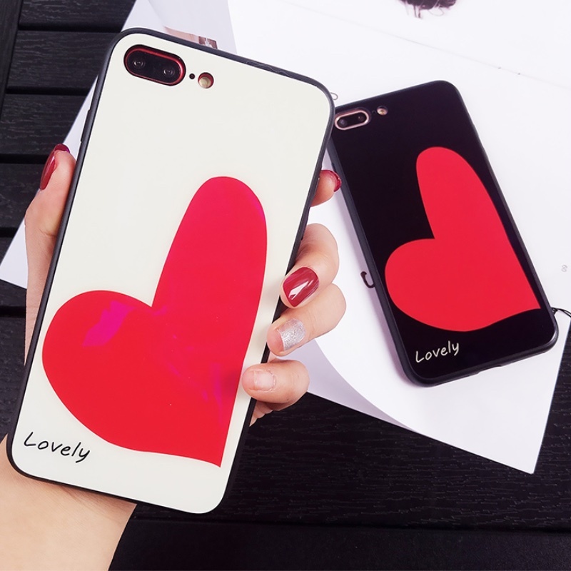 ストラップ付き ホログラム加工強化ガラスケースハート Iphoneケース Cresma S 送料無料 卸売も大歓迎